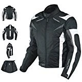 A-pro Veste de moto sport avec protections homologuées CE, gilet thermique, taille M