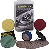 Kitautos KF75MM Kit de Polissage pour Phares, Plastique