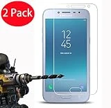 2 Pack - Samsung Galaxy J2 Pro 2018 Verre Trempé, FoneExpert Vitre Protection Film de Protecteur d'écran Glass Film Tempered Glass Screen Protector pour Samsung Galaxy J2 Pro 2018 / J2 2018