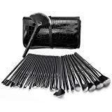 32 Set Pinceaux Maquillage Professionnel USpicy & Pochette de Voyage Haut de Gamme, Fibres Synthétiques Souples, Makeup Brushes Complet Soyeux et Facile pour Tous Types de Maquillage, Cadeau