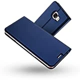 Coque Galaxy A3 2017,Radoo Ultra Mince en Cuir PU Premium Housse à Rabat Portefeuille Étui de Bumper Folio à Clapet pour Samsung Galaxy A3 2017 (Bleu)
