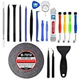 MMOBIEL Kit Complet d'outils avec 21 pièces Compatible avec Réparation de Smartphones/Tablettes