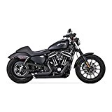 SILENCIEUX Vance Hines Gaz Shortshots Staggered & Noirs Harley Davidson Sportster XL x 14-UP