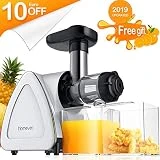 Extracteur de Jus de Fruits et Légumes, Homever Extracteur de Jus utilisation pour extraire plus de Nutriments et de Vitamines, facile à nettoyer, adapté à tous les Fruits et Légumes