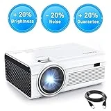 Vidéoprojecteur Crosstour Portable Mini Retroprojecteur Home Cinéma 1080P Supporte LED 55000 Heures