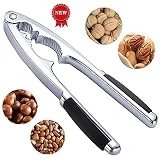 WYQWAN Noix Métallique pour et De Casse-Noisette Lourd Écrou Pécan Noyer Outil Casse Noisette Clip en Alliage Zinc avec Pince Multifonctionnel Acier Inoxydable(L06)