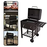 CCLIFE Barbecue au Charbon de Bois avec Une Grande Surface de Grill - Barbecue Charbon - Fumoir - BBQ Charbon