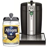 Krups VB700800 Tireuse à Bière Pression BeerTender Noir Machine à bière Pompe Fût 5L + Affligem Blonde