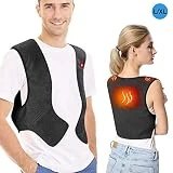 Doact Gilet Chauffant Chargement USB Léger Hiver Vêtements Chauds Chauffés Électrique 5V Lavable pour Activités de Plein Air Chasse Randonnée en Plein Air Ski Pêche Camping Apte à Homme et Femmes (L)