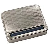 MERRYHE 78 mm Semi-Automatique Appareil de Cigarette Manuel de l'appareil à Rouler Les Cigarettes Tabac Boîte de Rangement en métal (Motif aléatoire Livraison),A-OneSize