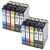 Teng Cartouches d'encre Epson 29 29XL Compatible avec Epson XP-235 XP-245 XP-255 XP-247 XP-257 XP-335 XP-342 XP-345 XP-355 XP-432 XP-435 XP-442 XP-445 XP-452 XP-455-4Noir/2Cyan/2Magenta/2Jaune