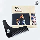 Man's Beard - Pochoir Guide à Barbe avec Peigne Intégré Pour Contour De La Barbe