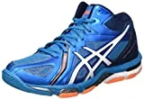 ASICS Gel-Volley Elite 3 MT, Chaussures de Volleyball Homme, Bleu (Blue Jewel/White/Hot Orange), 42 EU