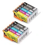 OfficeWorld PGI 570XL CLI 571XL Remplacer pour Cartouche Canon 570 571 Compatible avec Canon Pixma TS5050 TS5053 MG5750 TS5055 TS5051 TS6050 MG5753 MG6850 MG5751 MG5752 MG6851 MG6852 MG6853 MG5700