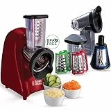 Russell Hobbs 22280-56 Hachoir Râpe Electrique 200W Slice and Go, Râpe Fin, Epais et Tranche - Accessoires Inclus