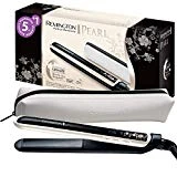 Remington Fer à Lisser, Lisseur Eclats de Perles Plaques Souples XL Céramique Avancée, Glisse Facile, Confortable, Cheveux Brillants, Doux - Accessoire Inclus S9500