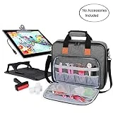 Luxja Sac de Transport pour Tablette Lumineuse A4 et Outils de Peinture de Diamant, Sac de Rangement pour Diamond Painting Accessoires et Tablette Lumineuse (pour Tablette Lumineuse A4), Gris