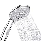 ACGAM Pommeau Douche, Universel Pommeau de Douche Haute Pression, 5 Modes Economiseur d'eau et Bouton de l'interrupteur Douchette Pommeau Douche pour Le Bain et Le Spa-Acier Inoxydable