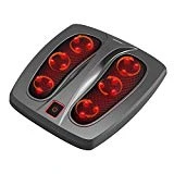 Naipo Massage Shiatsu des Pieds,Masseur Shiatsu Pieds,Appareil de Massage pour Pieds avec Massage Shiatsu Profond, 18 Nœuds de Massage, Fonction Chaleur, Contrôles Tactiles et un Design Ergonomique