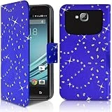 Seluxion - Etui Diamant Universel S bleu pour Smartphone Yezz Andy 4EL2 Lte