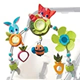 Tiny Love Arche d'activités Articulée pour  bébé, clips de fixation universels compatibles avec poussettes, nacelles et cosi, Dès la naissance, Collection Dans la Prairie