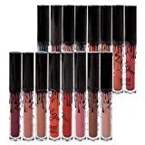 16 Couleurs Rouge à Lèvres Mat Richoose Nouveau Niveau Classique Maquillage Waterproof à Lèvres Liquide Beauté Brillant Lip Gloss Liquid Matte Longue Tenue Gloss Lipstick pour Cadeau fête des mères