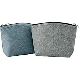 INSOUR 2 Pièces Trousse de Maquillage Pochette de Toilette Trousse de Cosmetique Femme, Tissu Oxford