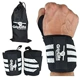 Protège-poignet musculation de haute-qualité - Bande poignet - Évite les blessures - Protection optimale hommes et femmes - Idéal fitness, crossfit, gymnastique - Wrist wrap taille unique