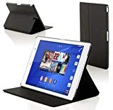 Forefront Cases Sony Xperia Z3 Tablette Compact 8 Pouces 8' SGP611 Étui Housse Coque Smart Case Cover Stand - Ultra Mince Protection Complète Smart Auto Reveil Sommeil (Noir)