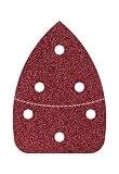 Wolfcraft 3136000 6 Patins Abrasifs Auto-agrippants, Perforés, Largeur 98 X Longueur 139 Mm, Corindon Grains 40