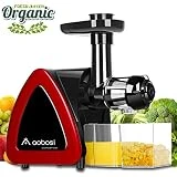 Extracteur de Jus, Aobosi Sans BPA Extracteur à Jus avec Fonction Reverse,Moteur Silencieux Pour Nutritif Jus de Fruits et Légumes