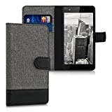 kwmobile Coque Wiko Pulp 4G (5') Portefeuille - Étui à Rabat Simili Cuir pour Wiko Pulp 4G (5') avec Compartiment Cartes Support