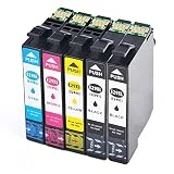 Teng Cartouches d'encre Epson 29 29XL Compatible avec Epson XP-235 XP-245 XP-255 XP-247 XP-257 XP-335 XP-342 XP-345 XP-355 XP-432 XP-435 XP-442 XP-445 XP-452 XP-455-2Noir/1Cyan/1Magenta/1Jaune