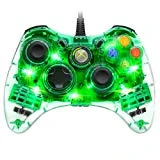 Manette filaire afterglow pdp pour xbox 360 - modèle vert