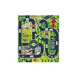 CAOQAO Tapis De Jeu - Trafic - Tapis Circuit,pour Enfants Circuit De Voitures dans La Ville,Jeu Fun Baby Crawling Mat Tapis BéBé Enfant,Paysages Routiers DifféRents comme Un Cadeau d'anniversaire,A