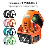 greatdaily Bracelet Tom Tom Runner 3 Montre Bracelet Silicone Straps Remplacement Bande De Poignet Gel Doux Bracelet De Montre pour Tomtom 2 3 Runner 2 3 Spark 3 GPS Running Smartwatch