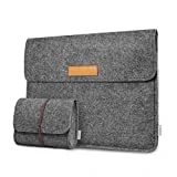 Inateck Housse en Feutre Ordinateur Portable Compatible avec MacBook 12' (2017/2016/2015), Gris Foncé