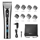 WONER HC-817B Tondeuse Cheveux Tondeuse Barbe pour Hommes Père Mari Enfant Professionnelle Turbo 2 Vitesses Écran LED Sans Fil Batterie Rechargeable Lithium ion 2000mAh