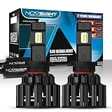 NOVSIGHT Kit de Conversion Ampoules H7 LED de Voiture,Phares de Auto 20000LM(10000LMx2) 100W(50Wx2)6000K Blanche pour remplacement Ampoules Halogènes/Xénons