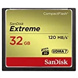Carte Mémoire CompactFlash SanDisk Extreme 32 Go UDMA7 avec une Vitesse de Lecture Allant jusqu'à 120 Mo/s (SDCFXSB-032G-G46)
