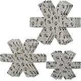 Lot de 9 protections pour poêles et casseroles Wady, 3 tailles différentes, pour séparer et protéger les surfaces de votre cuisine pour la maison