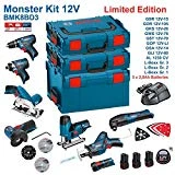 BOSCH Kit 12V BMK8BD3 (GSR 12V-15 + GDR 12V-105 + GKS 12V-26 + GWS 12V-76 + GST 12V-70 + GOP 12V-LI + GSA 12V-14 + GLI 12V-80 + 3 x 2,0Ah + AL1230CV + L-Boxx 238 + L-Boxx 136 + L-Boxx 102)