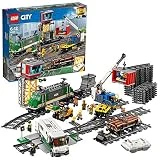 LEGO City - Le train de marchandises télécommandé - 60198 - Jeu de Construction