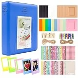 Ablus Store 2 x 3 Pouces Papier Photo Album Set de Film pour Fujifilm Instax Mini Caméra/Polaroid Snap, Z2300, SocialMatic Instant Cameras et Zip Instant imprimante (Bleu Cobalt, 64 Poches)