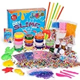 Joyjoz Kits de Slime Fournitures Slime Making Kit 15 des Boites Cristal Slime Clay Slime Accessories Slime Tools Jouet en Argile Anti-Stress Cadeau de Noël Slime DIY Craft(43 Packs)