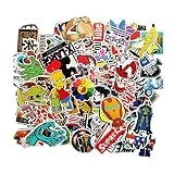 Meloive Autocollants Imperméables [100 Pcs] Variété de Vinyle, Décale, Graffiti pour Ordinateur Portable Macbook Skateboard Snowboard Bagages Valise iPhone Voiture Vélo et Bien Plus（Auto-Adhésif）