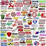 Q-Window Lot Autocollants Voiture et Moto Modified Brand Logo Series (103 pcs) Stickers Vinyle pour Ordinateur Portable, Voiture,Moto,Planche à roulettes,vélo,Bagages,Iphone-Decal Graffiti-étanche