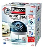 Rubson AERO 360º Déshumidificateur d'air pour la maison, absorbeur d'humidité et anti odeurs pour pièces de 20 m², inclus 1 recharge neutre de 450 g
